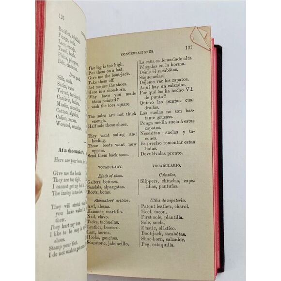 Hand Book of Spanish Conversation by L F Mantilla 1876 - Antique Book Lockwood - Picture 6 of 12